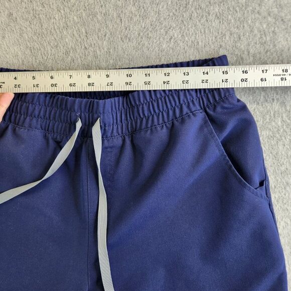Figs Scrub Pants Womens LT Blue Zamora Joggers Zip Cargo High Rise Nurse Vet - Picture 10 of 14